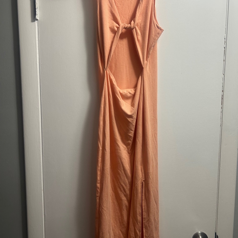 Caution To The Wind Coral Tank Maxi Dress - Picture 2 of 2